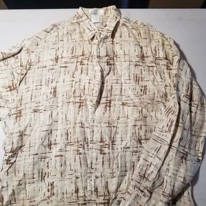 Rick Pallack silk button down shirt